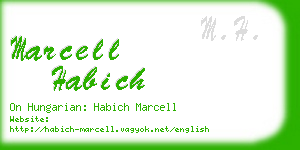 marcell habich business card